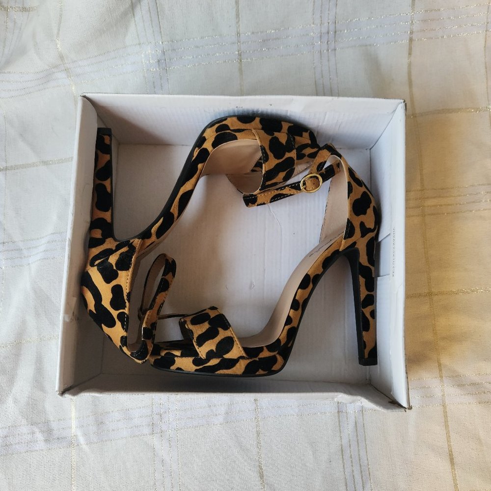Womens Leopard heels, 5 inch